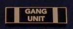 GANG UNIT Gold on Black Uniform Commendation Award Bar